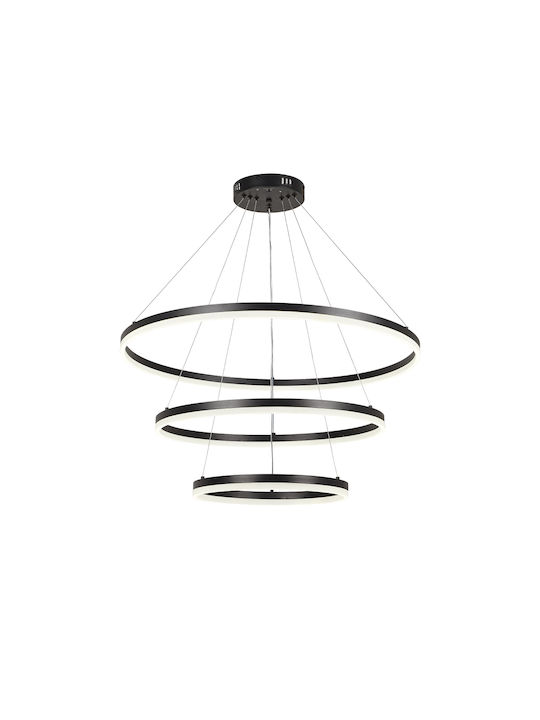 InLight Κρεμαστό φωτιστικό LED 100W 3CCT (by switch on base) 6095-A-Black